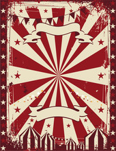 Vintage Circus Poster Background Advertising