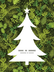 Wall Mural - Vector evergreen christmas tree Christmas tree silhouette