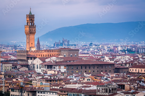 Sunset over Florence, Italy