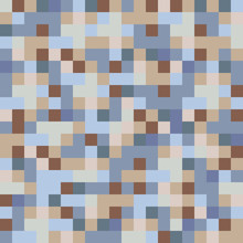 Pattern Fashion Trend Squares Background Blue Brown Vector