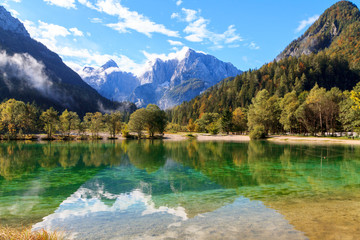 Beautiful Jasna lake at Kranjska Gora in Slovenia