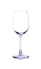 Empty wine glass. isolated on a white background