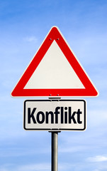 Sticker - Konflikt