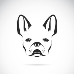 Wall Mural - Vector image of an dog (bulldog) on white background