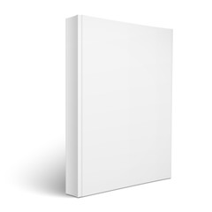 Poster - Blank vertical softcover book template.