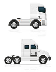 Wall Mural - big truck tractor for transportation cargo vector illustration