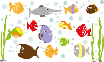 Plakat dzieci uśmiech ryba zbiory