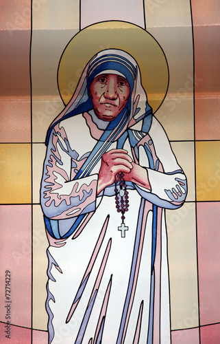 Nowoczesny obraz na płótnie Mother Teresa, Memorial House in Skopje