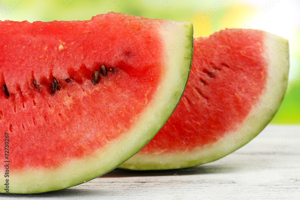 Fresh slice of watermelon, close up