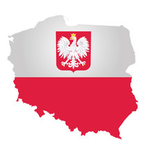 Flag And Coat Of Arms Of The Republic Of Poland