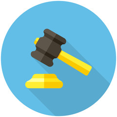 Wall Mural - Gavel icon