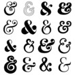 Hand Drawn Ampersands