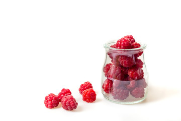 Wall Mural - fresh garden raspberries