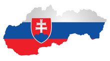 Flag With Coat Of Arms Of The Slovak Republic
