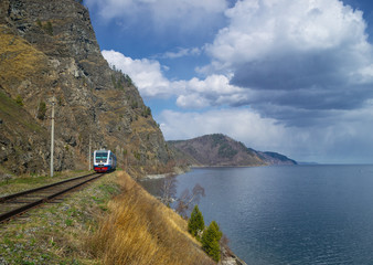 Wall Mural - Spring on the Circum-Baikal Road to the south of Lake Baikal