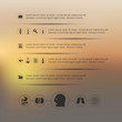 © palau83 - medical infographic with unfocused background