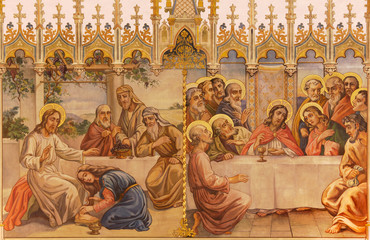  Frescos - Last supper and Jesus and sinful woman