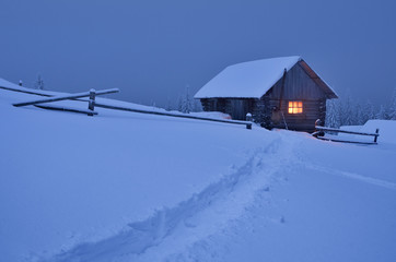 Sticker - Fabulous house in the snow