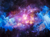 Fototapeta Kosmos - Metaphorical Nebula