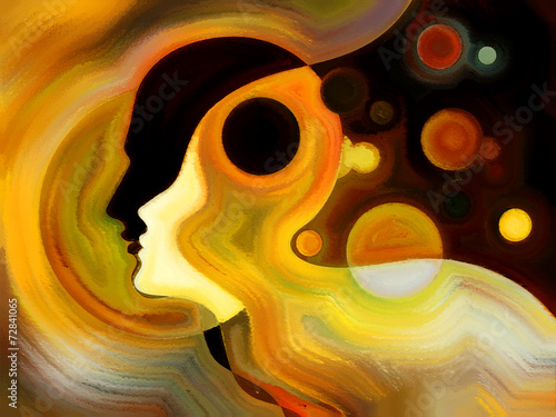 Naklejka ścienna Illusions of Inner Paint