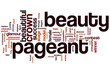 Beauty pageant word cloud