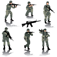 Wall Mural - Soldiers