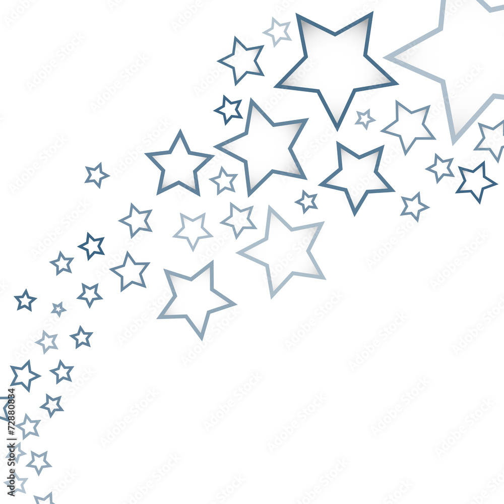 Abstract background with stars - obrazy, fototapety, plakaty 