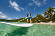 © BlueOrange Studio - Little boy on stand up paddle board