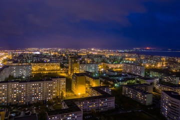 Naberezhnye Chelny, Russia - October 7, 2014: city ​​night l