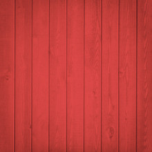 Red Wood Fence Close Up