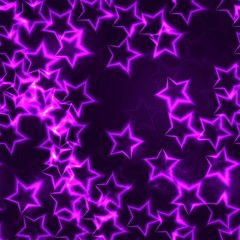 Wall Mural - Lila stars seamless background