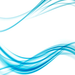 Wall Mural - colorful blue bright speed swoosh lines abstract