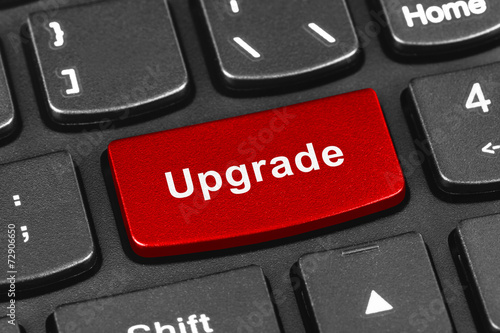Fotografía Computer notebook keyboard with Upgrade key