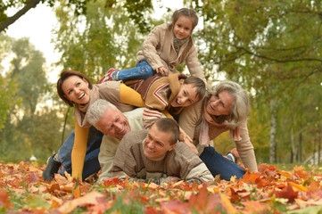 Wall Mural - Happy smiling family