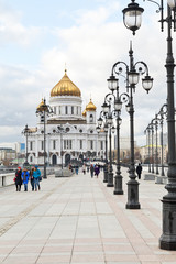 Wall Mural - view of Cathedral of Christ the Saviour, Moscow