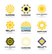 Set of sun icons (5)