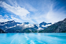 Glacier Bay In Mountains In Alaska, United States