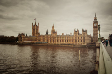 Fototapete - Houses of Parliament and Big Ben, London