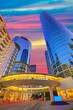 Houston Downtown sunset skyscrapers Texas