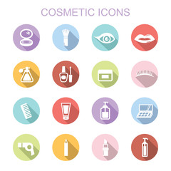 Wall Mural - cosmetic long shadow icons