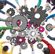 © Rawpixel.com - People with Gear Symbol in Photo Illustration