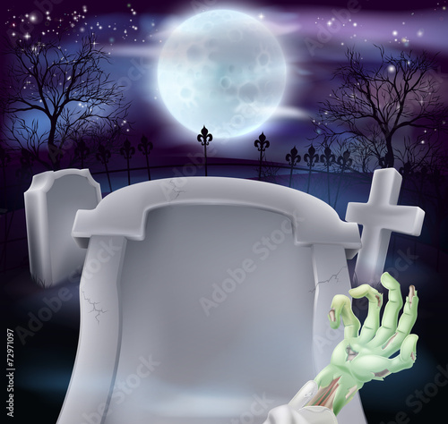 Grave Halloween background