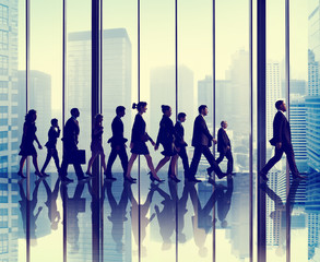 Wall Mural - Business People Corporate Walking Travel Office