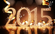 Elegant gold 2015 New Year background