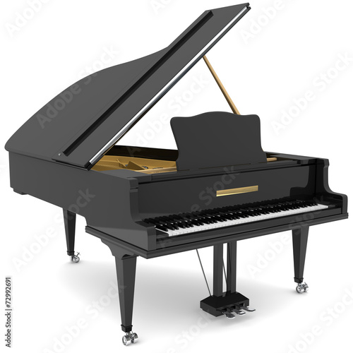 Fotografia  Black grand piano