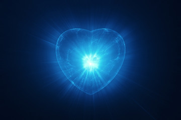 Wall Mural - abstract valentines heart