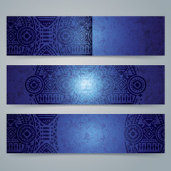 Wall Mural - Collection banner design, African art background.