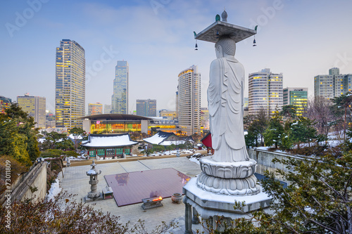 Obraz na płótnie canvas Seoul, korea południowa pejzaż