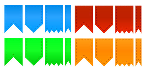 Wall Mural - set of colorful ribbons