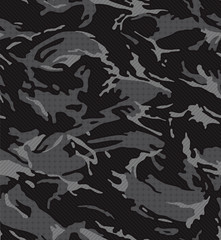 Wall Mural - black midnight camouflage pattern seamless